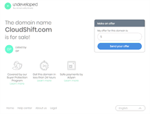 Tablet Screenshot of cloudshift.com
